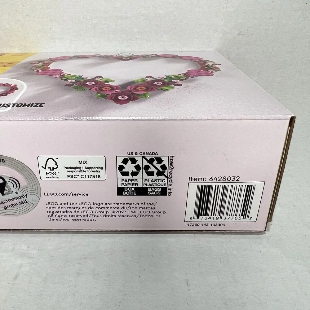 LEGO Heart Ornament Building Toy Set 40638 Fun Arts Crafts Idea New Sealed Box